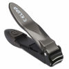Picture of Nail Clippers for Men with Catcher - KLIPP Razor-Sharp Heavy Duty Self-Collecting Nail Cutters with Ergonomic Lever Keep Fingernails and Toenails Impeccably Manicured - Includes Ziplock Pouch