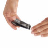Picture of Nail Clippers for Men with Catcher - KLIPP Razor-Sharp Heavy Duty Self-Collecting Nail Cutters with Ergonomic Lever Keep Fingernails and Toenails Impeccably Manicured - Includes Ziplock Pouch