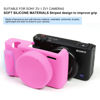 Picture of Easy Hood Camera Case for Sony ZV-1 Camera Removable Lens Cover,Anti-Scratch Silicone Soft Camera Case Compatible with Sony ZV-1 ZV1 Camera(Pink)