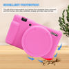 Picture of Easy Hood Camera Case for Sony ZV-1 Camera Removable Lens Cover,Anti-Scratch Silicone Soft Camera Case Compatible with Sony ZV-1 ZV1 Camera(Pink)
