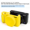 Picture of Easy Hood Camera Case for Sony ZV-1 Camera Removable Lens Cover,Anti-Scratch Silicone Soft Camera Case Compatible with Sony ZV-1 ZV1 Camera(Yellow)