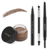 Picture of Eyebrow Stamp Pencil Kit for Eyebrows, Makeup Brow Stamp Trio Kit with Waterproof Eyebrow Pencil, Eyeliner, Eyebrow Pomade, and Dual-ended Eyebrow Brush - Chocolate