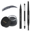 Picture of Eyebrow Stamp Pencil Kit for Eyebrows, Makeup Brow Stamp Trio Kit with Waterproof Eyebrow Pencil, Eyeliner, Eyebrow Pomade, and Dual-ended Eyebrow Brush - Ash Black