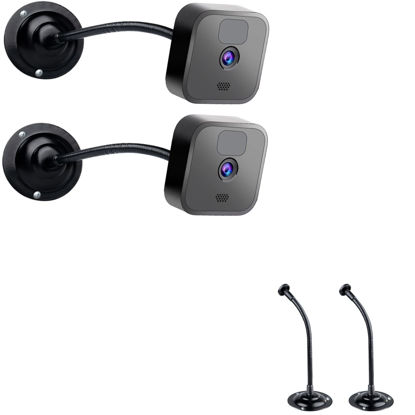 Picture of Mippko 2 Pack Camera Flexible Wall Mount Holder for Blink XT/Blink XT2 / Blink Mini/All New Blink Outdoor,Adjustment Flexible 8 inch Long Gooseneck Arm with Metal Base