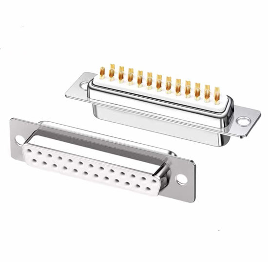 5 Connettori DB25 RS232 D-SUB Per Saldatura - Placcati In Oro, Con Cappucci E Viti - Foto 5