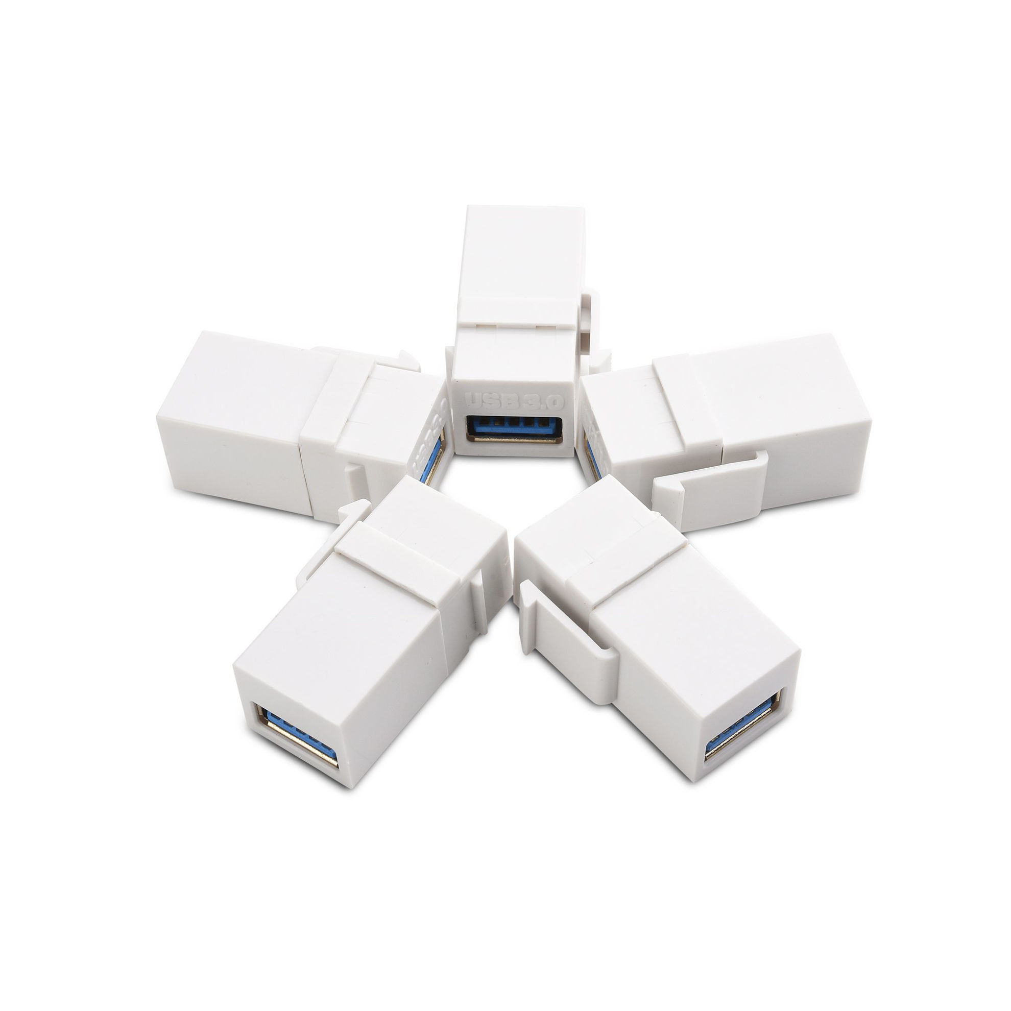GetUSCart- Cable Matters 5-Pack USB 3.0 Keystone Jack Inserts Gender ...