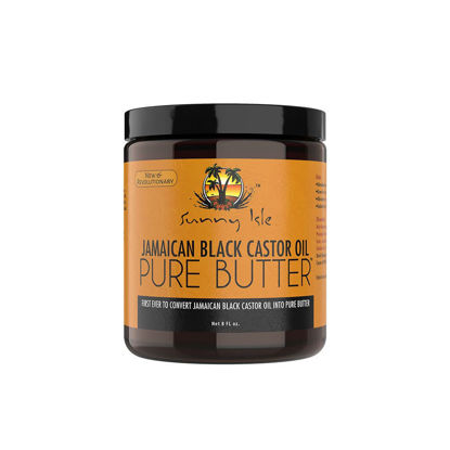Picture of Sunny Isle Jamaican Black Castor Oil Pure Butter, Brown, 8 Fluid Ounce