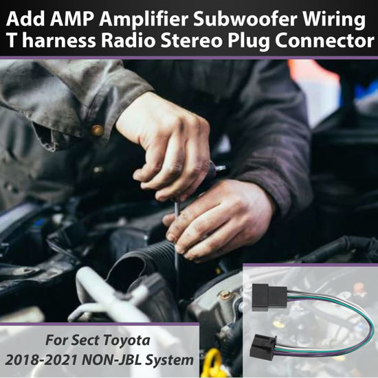 Plug & Play Radio Wiring Harness For Toyota – Add A Subwoofer Or Amplifier, 2017-2020