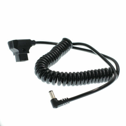 Picture of DRRI D-Tap to DC 5.5x2.5mm Coiled Cable for Blackmagic Cinema Camera/Blackmagic Video Assist/Shogun Monitor