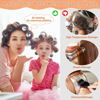 Picture of Cludoo Jumbo Hair Curler Rollers 24PCS Heatless Hair Roller with 12PCS Clips, 4 Sizes（Jumbo Large Medium Small）Self Grip Holding Hair Rollers for Long Medium Short Thick Fine Volume Thin Bangs Hair