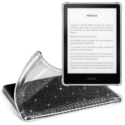 Picture of CoBak Clear Case for All-New Kindle Paperwhite 11th Gen 2021 & Signature Edition(6.8") - Lightweight, Scratch-Proof Silicone Back Cover, Glitter