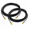 Picture of Bingfu WiFi Antenna Extension Cable 2-Pack RP-SMA Male to RP-SMA Female Bulkhead Mount RG174 Cable 5m 16.5 feet for WiFi Router Security IP Camera Wireless Network Card Adapter