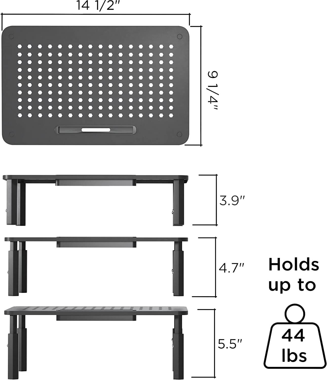 GetUSCart- EVOOMI Monitor Stand Riser - Upgraded for Faster ...