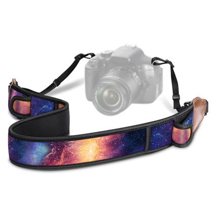 Picture of Fintie Camera Strap for All DSLR Camera, Universal Neck Shoulder Belt with Accessory Pockets for Canon, Nikon, Sony, Pentax, Galaxy
