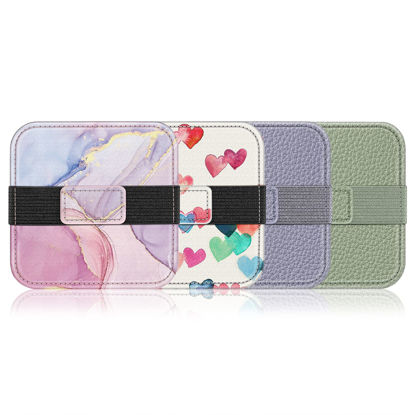 Picture of Fintie Screen Cleaning Pad, Soft Cloth Wipes for iPad, iPhone, MacBook, Tablets, Laptop Screen, Screen Cleaner with Elastic Strap, 4 Pack (Lilac/Sage Green/Dreamy Marble/Raining Hearts)