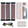 Picture of ALLECIN Solderless Electronics Breadboard Jumper Wires Kit 400 830 Tie Point Breadboard 14Values Solid Jumper Wire 126pcs U-Shape Male to Male Bread Board Cable Wire Dupont Ribbon Cables for Arduino