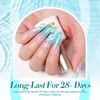 Picture of Born Pretty Jelly Gel Nail Polish Set Spring Summer Crystal Glass Translucent Pastel Gel Polish Blue Red Green Yellow Pink Soak Off UV Gel Polish 10ML 6PCS