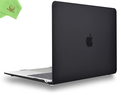 Picture of UESWILL 2022 2021 MacBook Air 13 inch Case A2337 M1 A2179 A1932, Hard Shell Case Cover Compatible with MacBook Air 13 inch with Retina Display & Touch ID (2018-2022), Black