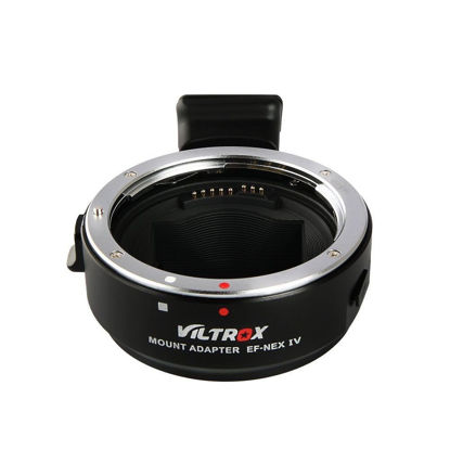 Picture of VILTROX EF-NEX IV Electronic Auto-Focus AF Lens Mount Adapter Ring Automatic Converter Compatible with Canon EOS EF/EF-S Lens to Sony E-mount NEX A9II A7III A9 A7RIII A7RII A7II A7R A7m3
