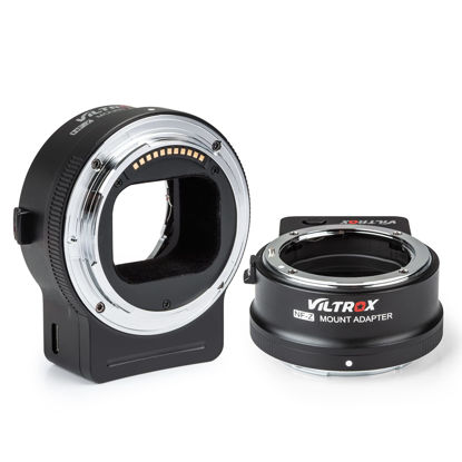Picture of VILTROX NF-Z FTZ Lens Adapter, Auto-Focus Lens Adapter Ring Lens Converter Control Ring Compatible for Nikon F Lens to Nikon Z Mount Mirrorless Camera Z5 Z50 Z6 Z6II Z7 Z7II Zfc