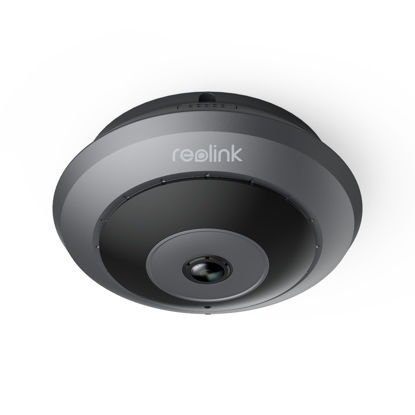 Picture of REOLINK PoE IP Fisheye Camera with 360° View, 6MP Indoor Camera for Home/Office Security, Smart Human Detection, Two Way Talk, Ceiling/Wall/Desk Mount, Multiple Panoramic Display Views, FE-P