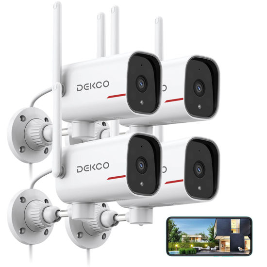 GetUSCart DEKCO Home Security Cameras 1080p Pan Rotating 180