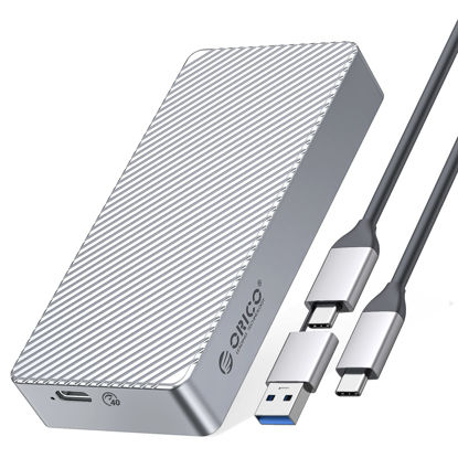 Cable Matters Premium Aluminum 10Gbps Gen 2 USB C Hard Drive Enclosure for  2.5 SSD/HDD with USB-C and USB-A Cables - Thunderbolt 4 / USB4 /