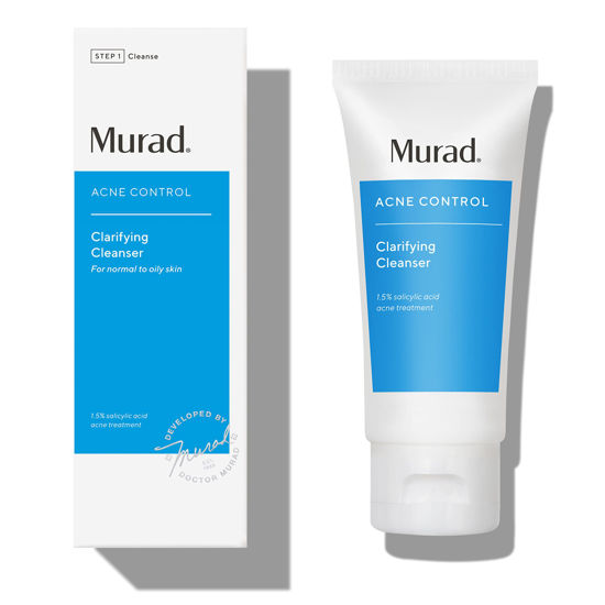 Picture of Murad Clarifying Cleanser - Acne Control Salicylic Acid & Green Tea Extract Face Wash - Exfoliating Acne Skin Care Treatment Backed by Science, Travel 2 Oz