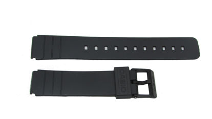 Picture of Casio Rubber Watch Band-16mm Fits: MQ-24CC-4B2W, MQ-24CC-4B3W, MQ-24CC-9B2W, MQ-24-1B2LSW, MQ-24-1B3LLSW, MQ-24-1B3LSW, MQ-24-1BLLSW, MQ-24-1BLSW, MQ-24-ELSW, MQ-24-7B2LLSW