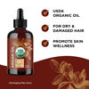 Picture of Certified Organic Argan Oil of Morocco - Organic Argan Oil for Hair Skin and Nails Cold Pressed and Unrefined - Organic Argan Oil for Face and Body Care and Organic Hair Oil for Dry Damaged Hair