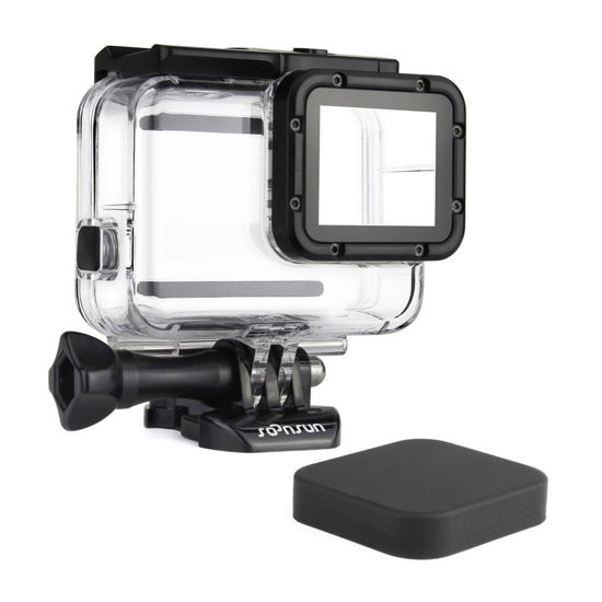 Picture of SOONSUN Waterproof Housing Case for GoPro Hero 7/6/5 Black Hero (2018), 45 Meters Underwater Protective Diving Housing Shell Case with Bracket Accessories for GoPro HERO7 HERO6 HERO5 Black Cameras