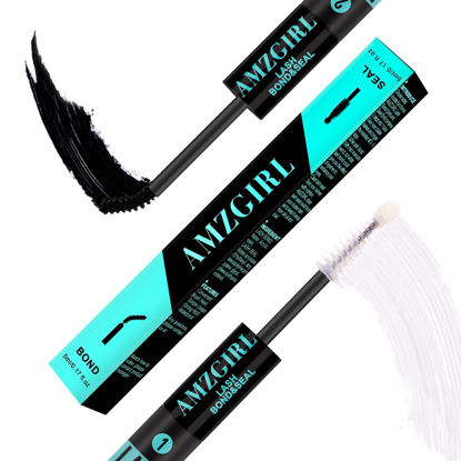 Picture of Lash Bond And Seal for Lash Clusters Eyelashes Glue AMZGIRL Eyelash Adhesive for Diy Lash Extension at Home Strong Hold 72 Hours Waterproof (5ml+5ml)