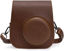 Picture of Frankmate PU Leather Camera Case Compatible with Fujifilm Instax Mini 11 12 Instant Camera with Adjustable Strap and Pocket (Brown)