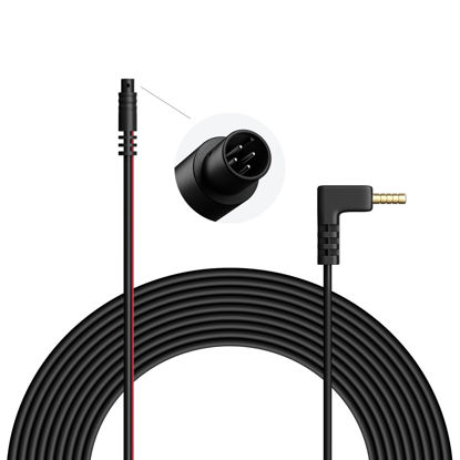 Picture of REDTIGER 33Feet Backup Camera Extension Cord Cable for Dash Cam(4 pin,2.5mm)
