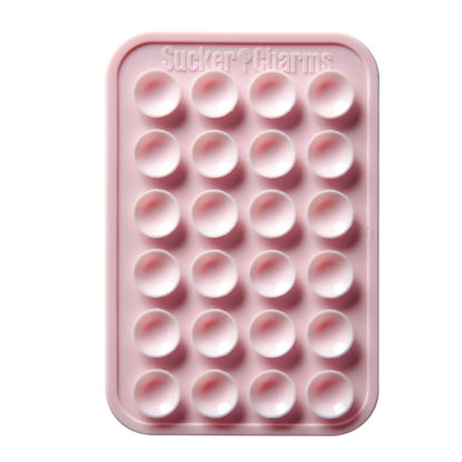 Picture of SuckerCharms Removable and Reusable Suction Cup Phone Mount/Patent Pending (Pink-a-Licious)