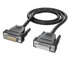 Picture of JUXINICE DB15 Male to Female Extension Cable Cord Black M/M Cable 26AWG Copper D-SUB 15 PIN Shielded Cable (10feet / 3M, Male to Female)