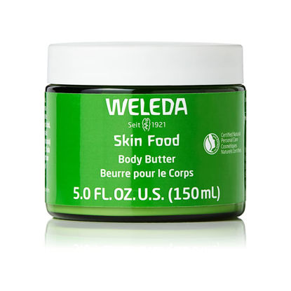 Picture of Weleda Skin Food Body Butter 5 Fluid Ounce, Sustainable Glass Jar, Plant Rich Hydrating Moisturizer with Shea and Cocoa Butter, Sweet Almond Oil and Pansy