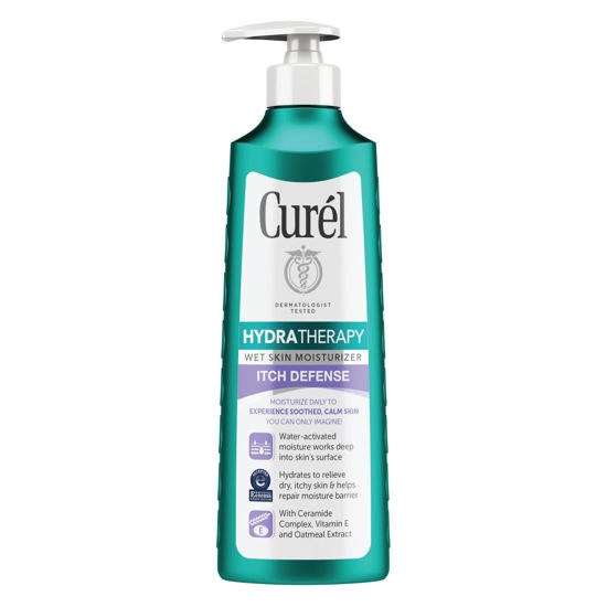Picture of Curél Hydra Therapy, Itch Defense Moisturizer, Wet Skin Lotion, 12 Ounce, with Advanced Ceramide Complex, Vitamin E, & Oatmeal Extract, Helps to Repair Moisture Barrier