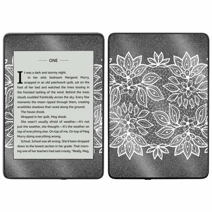 Picture of MightySkins Glossy Glitter Skin for Kindle Paperwhite 2018 Waterproof Model - Floral Lace | Protective, Durable High-Gloss Glitter Finish | Easy to Apply, Remove, and Change Styles | Made in The USA