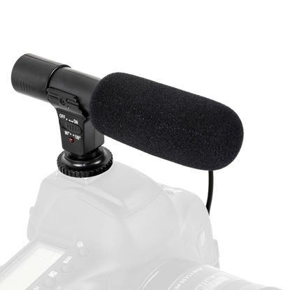 Picture of Ultimaxx Uni-Directional Microphone with 3.5mm Built in Stereo Plug & Mounting Bracket for DSLR Cameras and Video Cameras