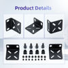 Picture of PhyinLan Rack Mount Kit for 17.3 inch Switches, Adjustable Rack Ears for Buffalo Tech, Cisco, NETGEAR,Dell, D-Link, Linksys and TRENDnet Products, Adjustable Hole Distance 14-29mm