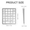 Picture of PINKCAT Wireless Number Pads, 28 Keys Numeric Keypad with 2.4G Mini USB Receiver, Portable Number Numpad Financial Accounting for Laptop, PC, Notebook, Desktop, Surface Pro - Silver