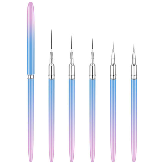 Beauty tools one line continuous drawing nail Vector Image