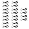 Picture of Foto&Tech Small Quick Release Adapter Clip for Camera with Round Lugs for Camera Strap, 33lb Breaking Force (10 Set, Black)
