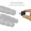Picture of Foto&Tech Universal Anti-Slip 3/8" Rubber Foot Spike Compatible with Andoer Benro Gitzo Induro Kingjoy Manfrotto Weifeng RRS 3/8"-16 Thread Tripod Monopod on Smooth Uneven Surface 30mm x 40mm (3 PCS)