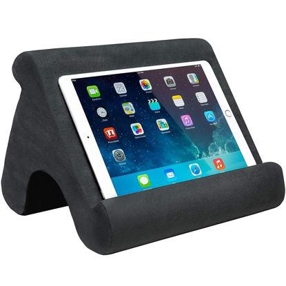 Picture of SAMHOUSING Tablet Pillow Stand - Tablet Holder Dock for Bed with Multi-Viewing Angles, Compatible with iPad Pro 9.7, 10.5,12.9 Air Mini 4 3, Kindle, Galaxy Tab, E-Reader (Dark Grey)