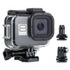 Picture of SOONSUN Waterproof Housing Case for GoPro Hero 8 Black, Built-in Dual Cold Shoe Slots and Includes 2 Clod Shoe Mount Adapters, 196 Ft Underwater Protective Diving Housing Case for GoPro Hero8 Black