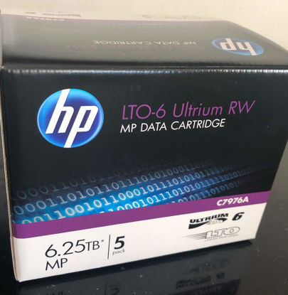 Picture of 5 Pack HP C7976A LTO6 Data Tape 6.25TB (New)