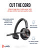 Picture of Poly Voyager 4310 UC Wireless Headset (Plantronics) - Single-Ear Bluetooth Headset w/Noise-Canceling Boom Mic - Connect to PC/Mac/Mobile via Bluetooth - Works w/Teams, Zoom & More - Amazon Exclusive