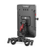 Picture of SmallRig V Mount Battery Adapter Plate, Power Supply Splitter with 15 mm Rod Clamp and Adjustable Arm, for Sony for Canon DSLR Cameras/Camcorders - 3204
